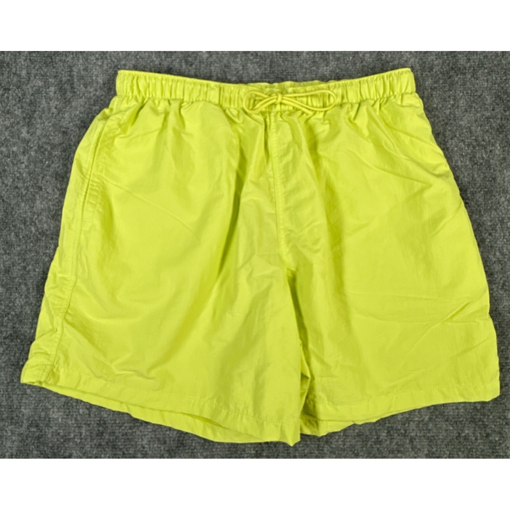 LCKR Mens Size Large Neon Yellow Swim Shorts  NWT